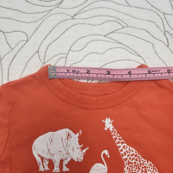 [12-18M] Orange Zoo Animals Short Sleeve Tee - Picture 7 of 7